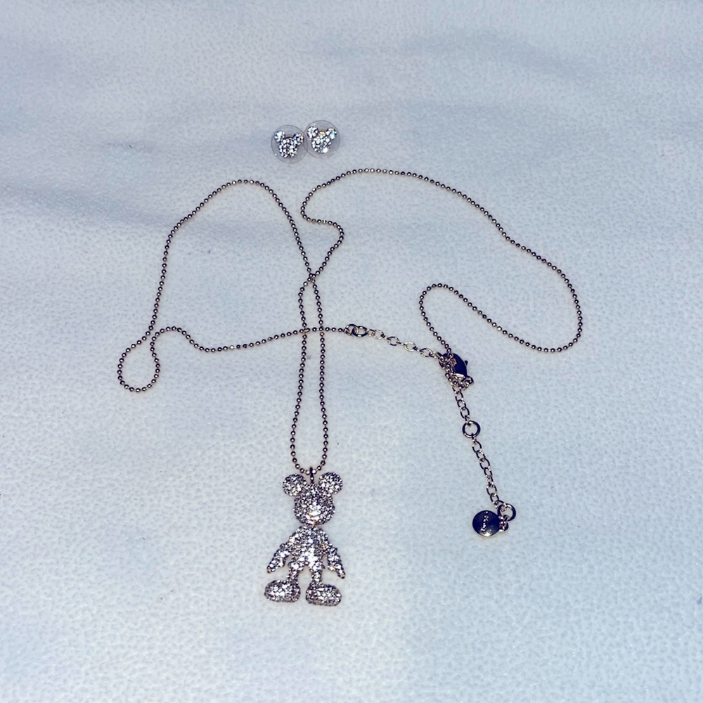 BaubleBar Mickey Mouse Disney Necklace and Earrings